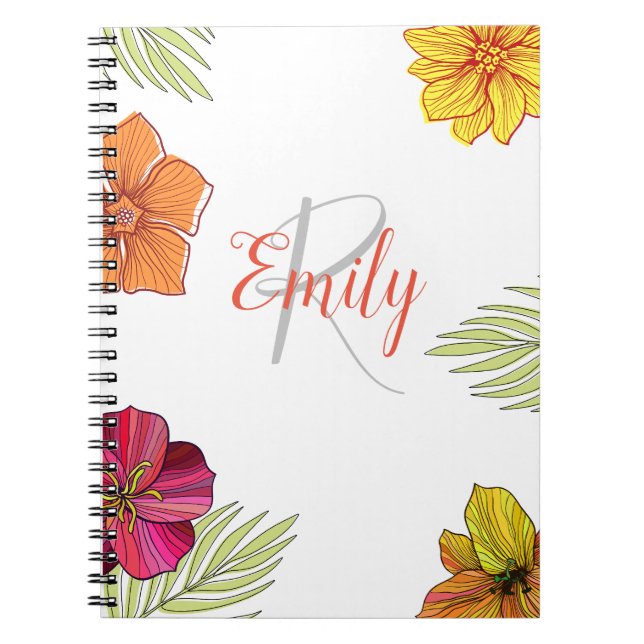 Cuaderno Aloha Floral hawaiana (Frente)