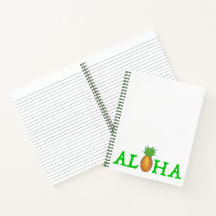 Cuaderno ALOHA Fruta tropical hawaiana de piña