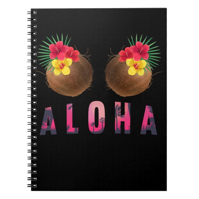 Cuaderno Aloha Funny Hawaii Funny Coconuts (Frente)