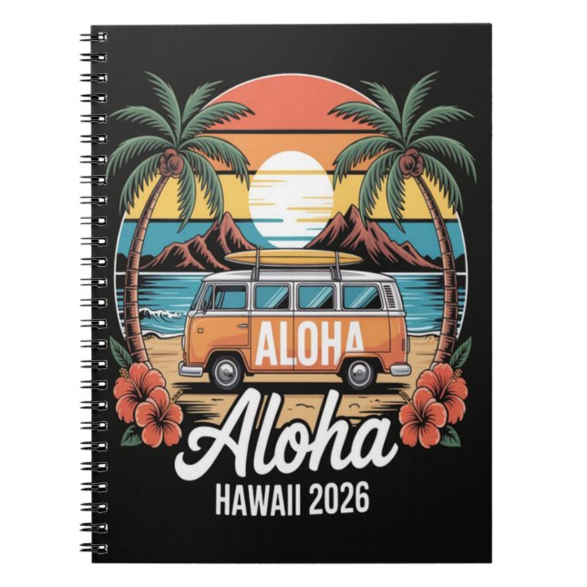 Cuaderno Aloha Hawái 2026 (Frente)