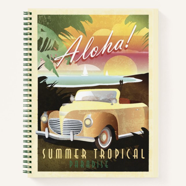 Cuaderno ¡Aloha! Paraíso tropical de verano (Anverso)