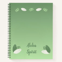 Cuaderno Aloha Spirit on a green gradient