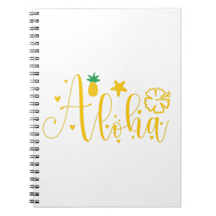 Cuaderno Aloha -Surfista- Palmeras -Tropicales- Retro-Playa