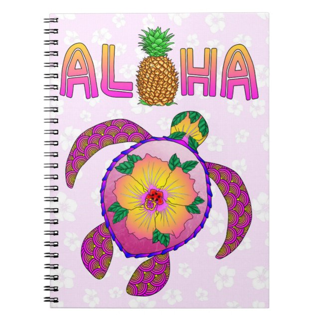 Cuaderno Aloha Tropical Turtle (Frente)