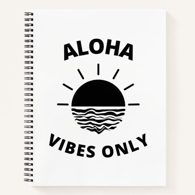 Cuaderno Aloha vibes only (Anverso)