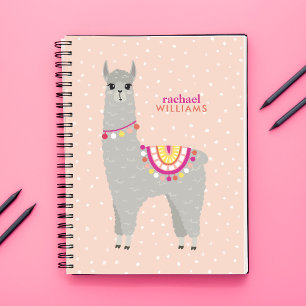 Cuaderno Alpaca linda personalizada
