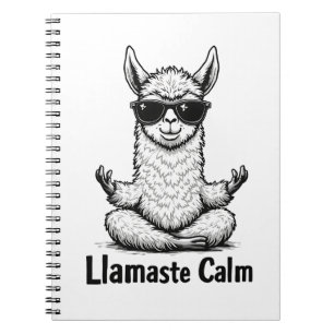 Cuaderno Alpaca Stay Calm Llamaste Lama Yoga Funny
