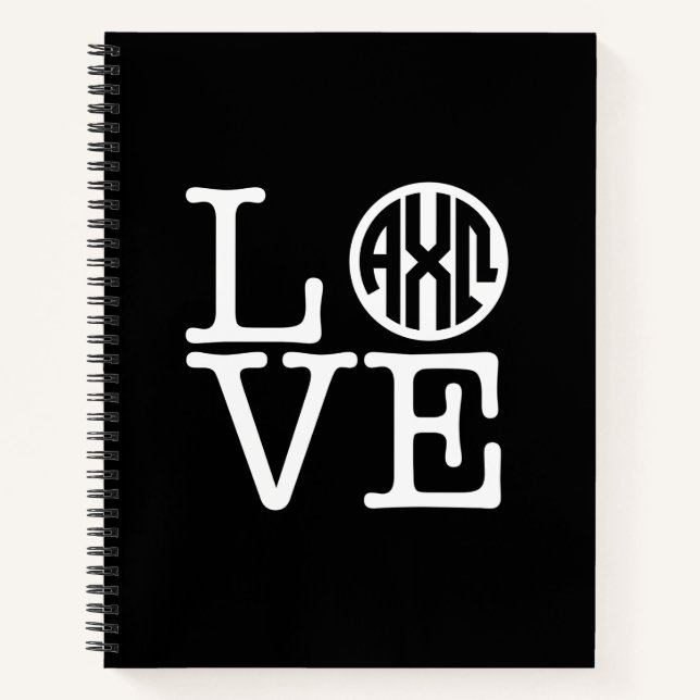 Cuaderno Alpha Chi Omega | Amor (Anverso)