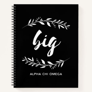 Cuaderno Alpha Chi Omega Corona Grande