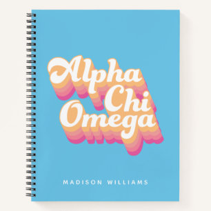 Cuaderno Alpha Chi Omega   Guión de Groovy