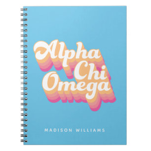 Cuaderno Alpha Chi Omega   Guión de Groovy