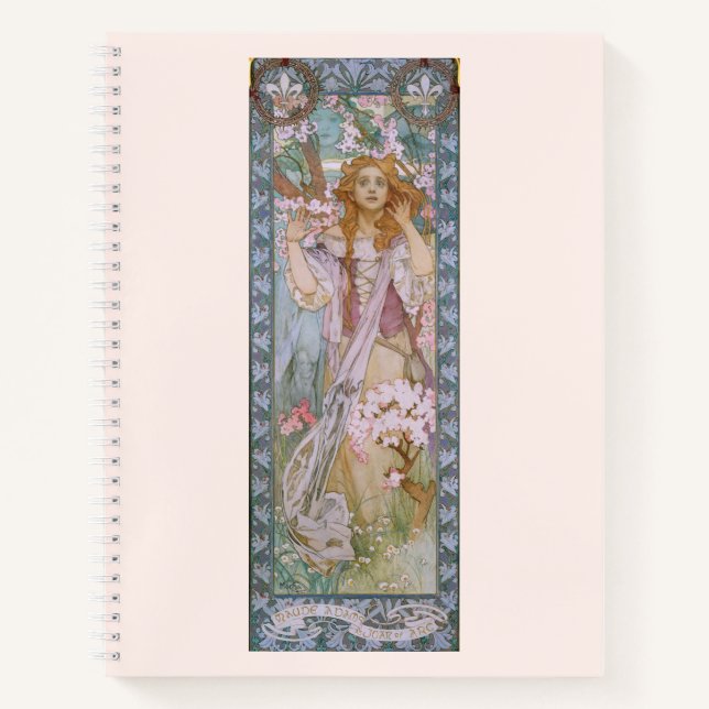 Cuaderno Alphonse Maria Mucha - Arte Jugendstil Jeanne d'Ar (Anverso)