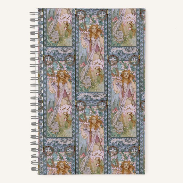 Cuaderno Alphonse Maria Mucha – Jugendstil Art nouveau (Anverso)