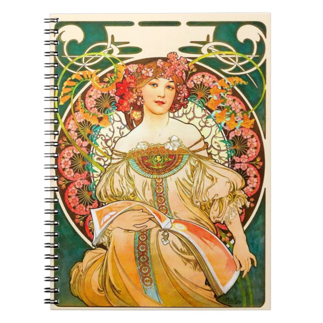 Cuaderno Alphonse Mucha Art Nouveau Daydream (Frente)