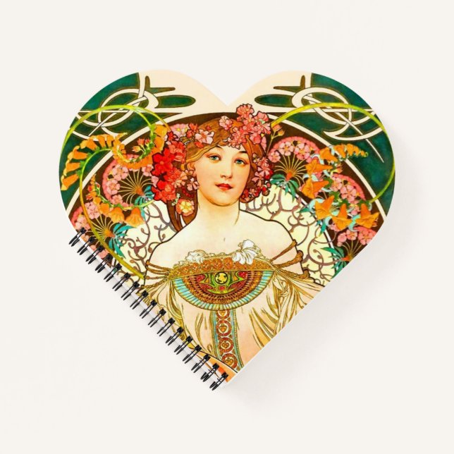 Cuaderno Alphonse Mucha Art Nouveau Daydream (Anverso)