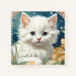 Cuaderno Alphonse Mucha Art Nouveau Kitten