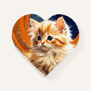 Cuaderno Alphonse Mucha Art Nouveau Naranja Cat