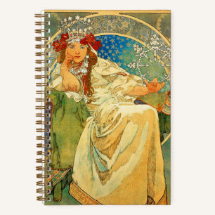Cuaderno Alphonse Mucha Art Nouveau Princess Hyacinth