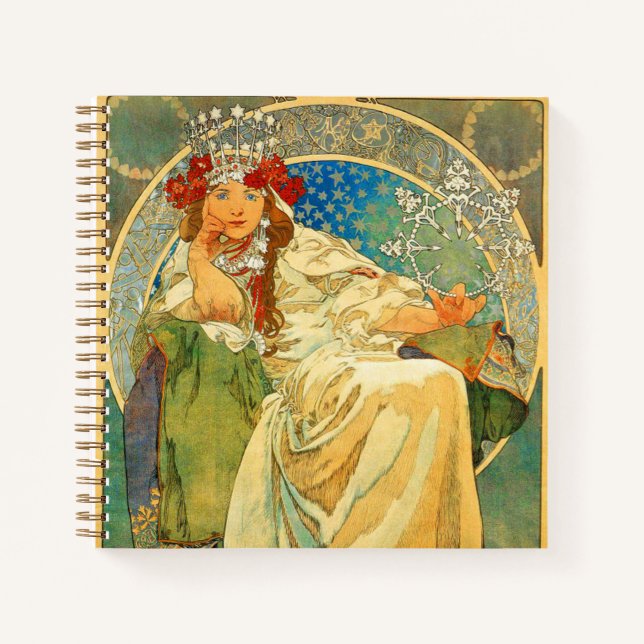 Cuaderno Alphonse Mucha Art Nouveau Princess Hyacinth (Anverso)