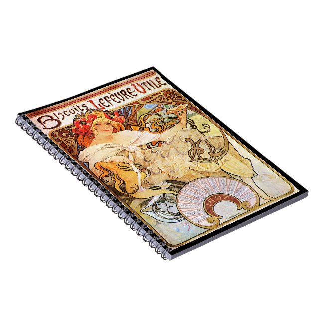 Cuaderno Alphonse Mucha Biscuits Lefevre-Utile (Lado Derecho)
