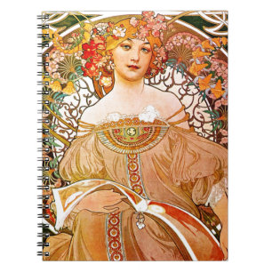 Cuaderno Alphonse Mucha Dreaming (Reverie)