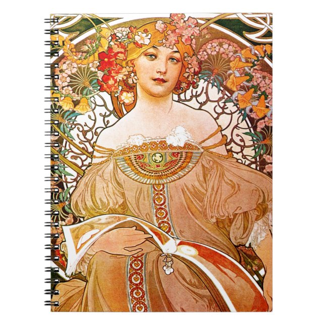 Cuaderno Alphonse Mucha Dreaming (Reverie) (Frente)