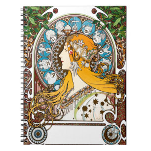 Cuaderno Alphonse Mucha - Zodiaco