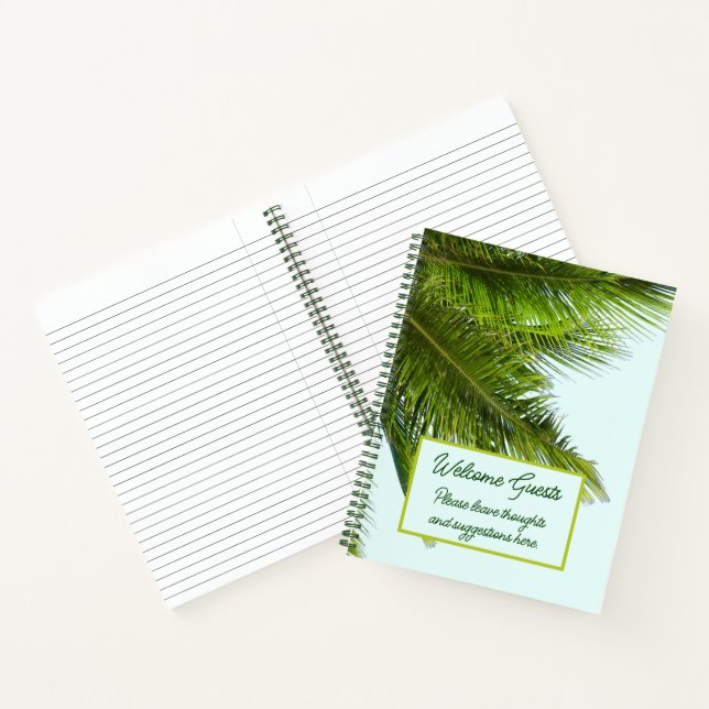 Cuaderno Alquiler de invitados de Palm Fronds (Interior)