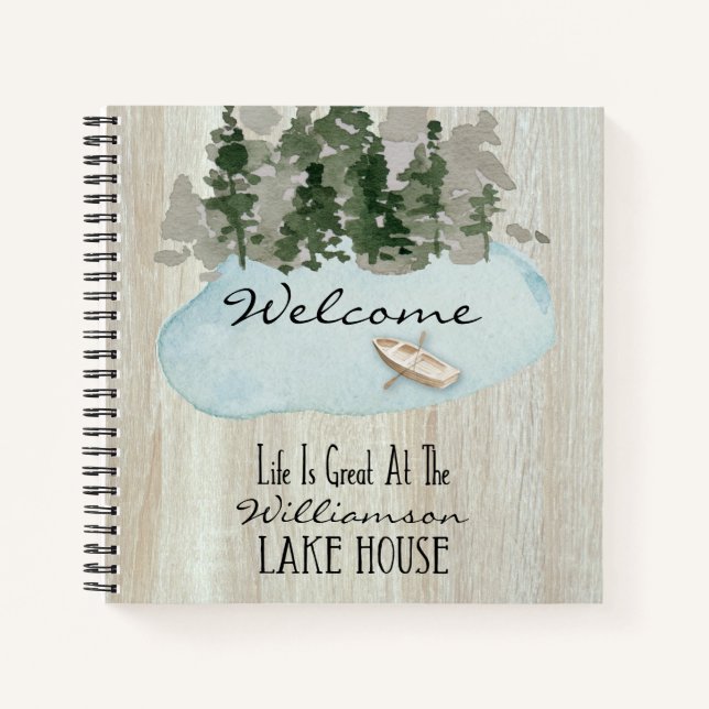 Cuaderno Alquiler de vacaciones de comentarios de Lake Hous (Anverso)