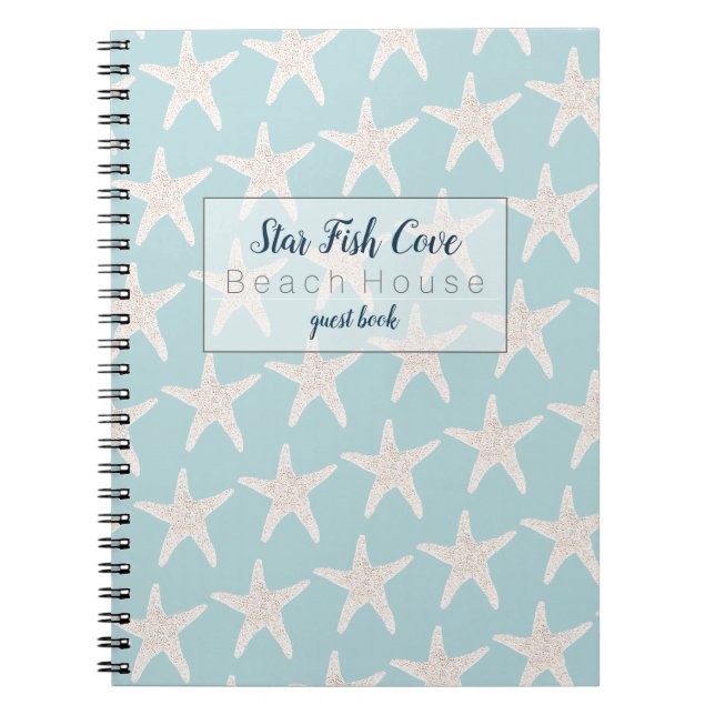 Cuaderno Alquiler de vacaciones de playa Star Fish Theme Gu (Frente)