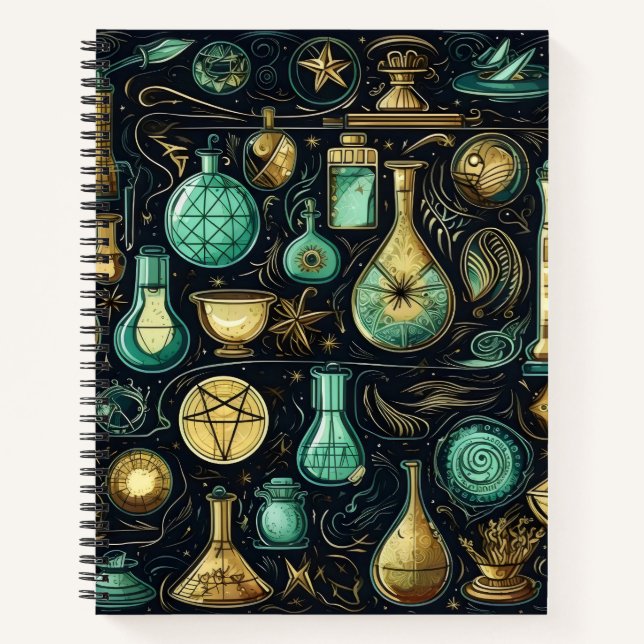 Cuaderno Alquimia de oro azul (Anverso)