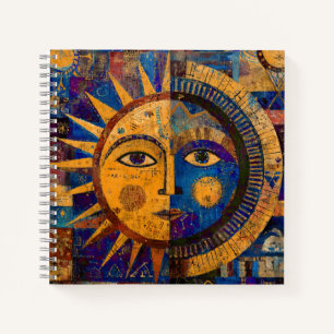 Cuaderno Alquimia Mística Celestial Sol Luna
