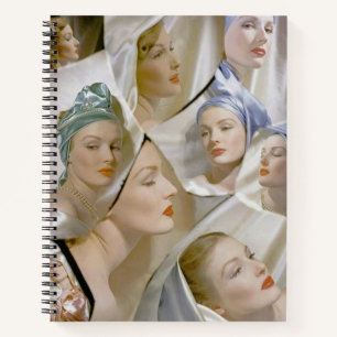 Cuaderno alrededor de 1940 hermosas mujeres imprimir