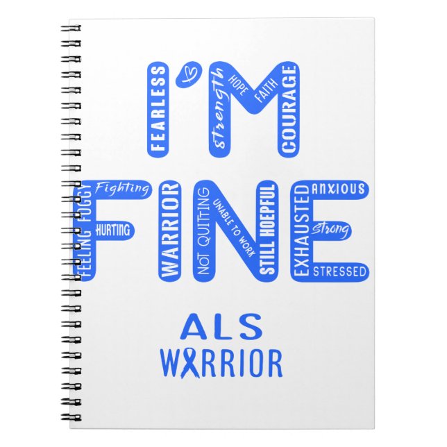 Cuaderno ALS Warrior - ESTOY BIEN (Frente)