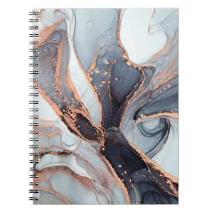 Cuaderno Alta resolución. Pintura de arte fluido abstracto 
