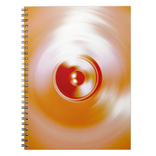 Cuaderno Altavoz de música de giro rojo