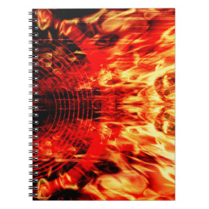 Cuaderno Altavoz musical con llamas