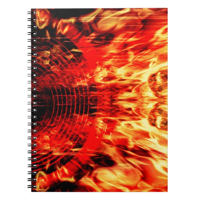 Cuaderno Altavoz musical con llamas (Frente)