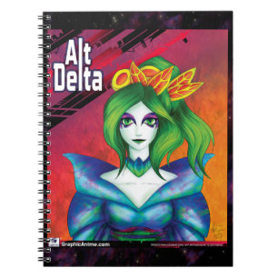 Cuaderno AltDelta: Bloc de notas verde Kabuki
