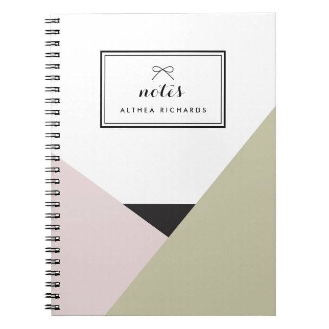 Cuaderno Althea Rubor & Taupe Equipo portátil personalizado (Frente)