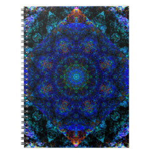 Cuaderno Alucinante Kaleidoscope Bohemiano Azul,
