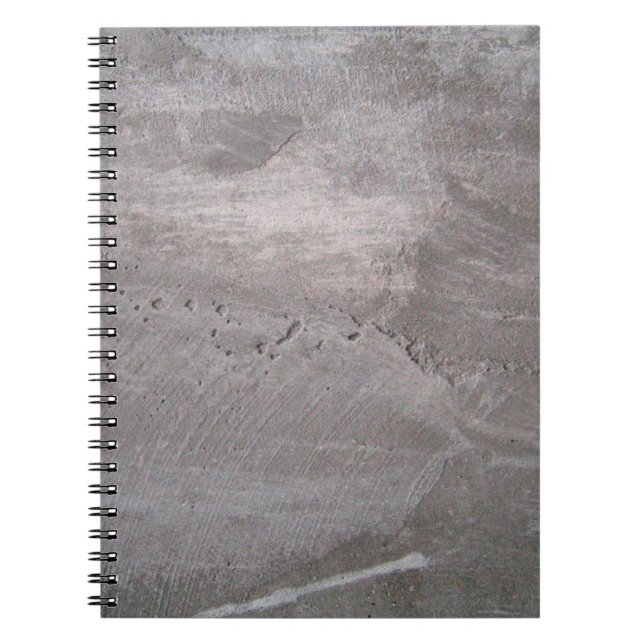 Cuaderno Aluminio de pared gris de hormigón (Frente)