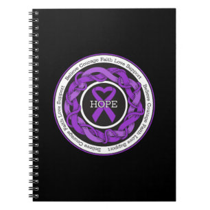 Cuaderno Alzheimers Enfermedad Esperanza entrelazada Cinta