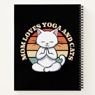 Cuaderno Ama a los Gatos y el Yoga