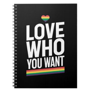 Cuaderno Ama a quien Quieras Bandera del Orgullo Gay Lluvia