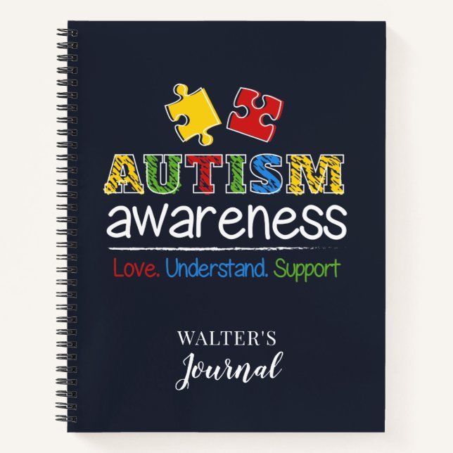 Cuaderno Ama Entiende Apoya Conciencia del Autismo (Anverso)