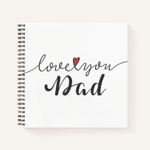 Cuaderno Ama, papá, feliz día del padre Portátil