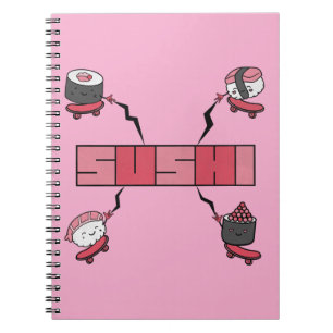 Cuaderno Amamos el Sushi - Amor Sushi - Obsesión ASL ILY