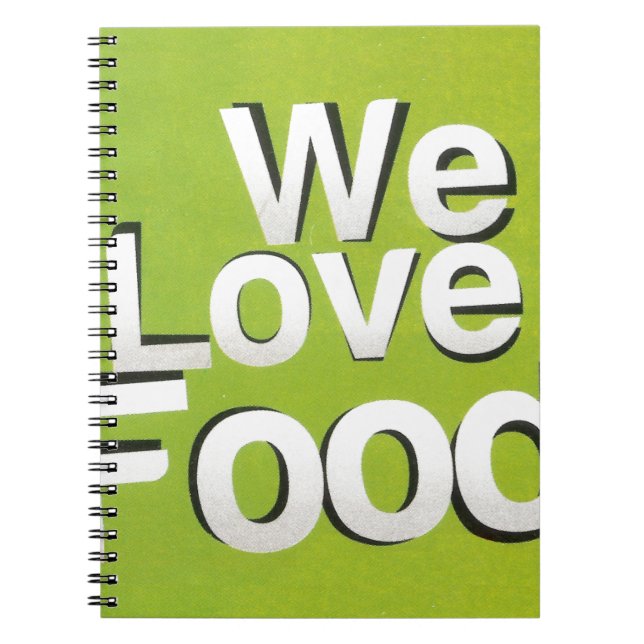 Cuaderno Amamos la Comida: Odiamos el Desperdicio | Estétic (Frente)