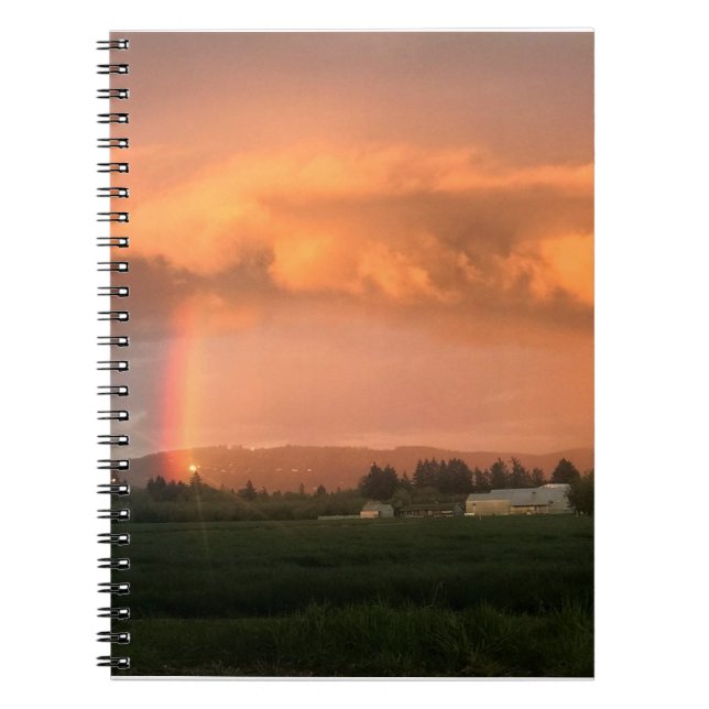 Cuaderno Amanecer arcoiris (Frente)
